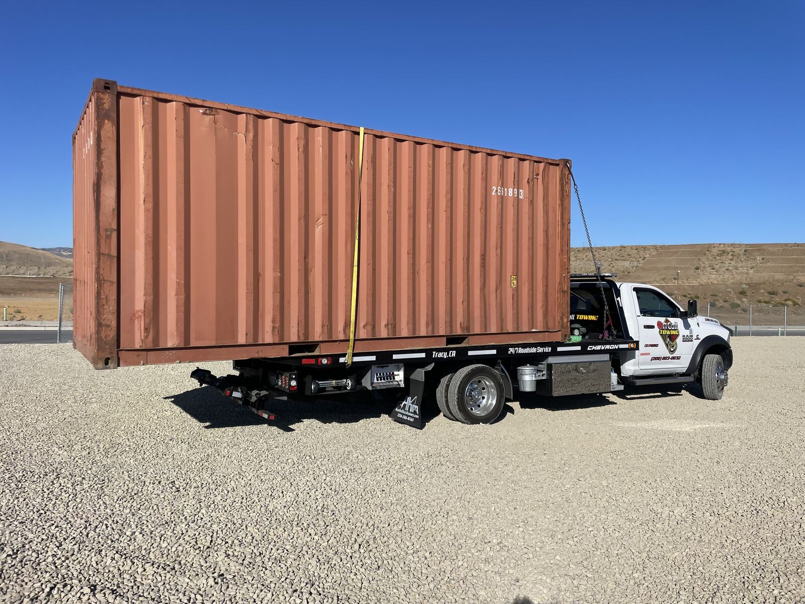 Container and equipment hauling Tracy CA